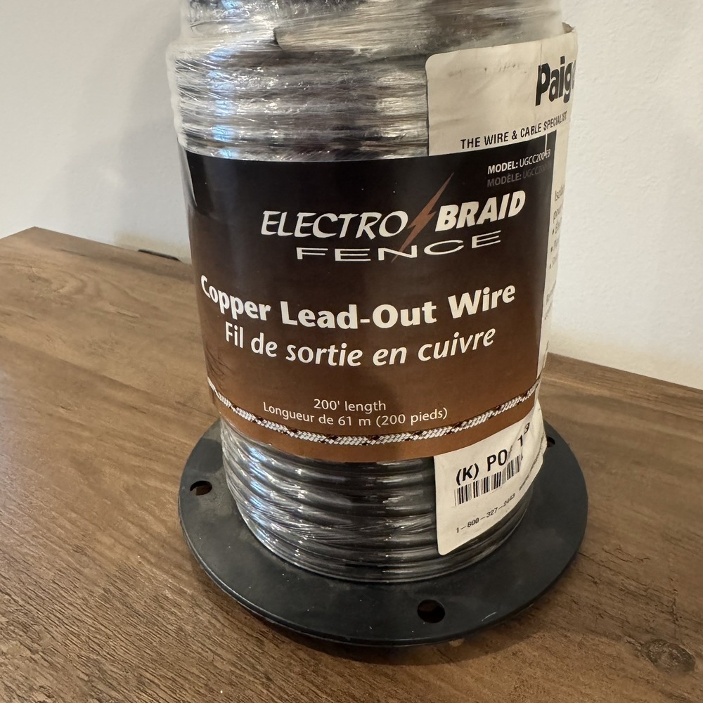 ElectroBraid 200 ft High-Voltage Insulated Copper Lead Out Fence Wire UGCC200